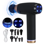 12V Matte Texture LCD Percussion Massager USB 7200r/min Muscle Relief Sport Recovery 20 Speed Electric Massager With 8 H