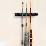 Wall Mounted Multi-Functional Broom Holder Tool Bathroom Kitchen Storage Mop Organizer Holder