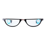 Resin Film Anti-blue Reading Glasses Shell-shaped Folding Presbyopic Glasses with Storage Case