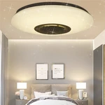 WIFI LED Ceiling Lamp with bluetooth Speaker, LED Ceiling Lamp Color Change with Remote Control, RGB Music Ceiling Lamp