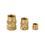 TWO TREES® 10Pcs Thread Brass Knurled Inserts Nut Heat Set Insert Nuts Embed Parts Female Pressed Fit into Holes for 3D