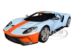 2017 Ford GT Blue with Orange Stripe "Special Edition" 1/18 Diecast Model Car by Maisto