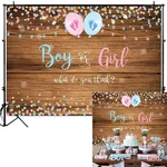150x100CM 210x150CM 250x180CM Spray Painted Vinyl Boy Girl Gender Reveal Photography Backdrop Party Background Decoratio