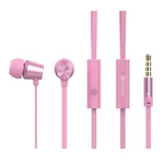 Slúchadlá Swissten Dynamic YS500 ružová slúchadlá do uší • káblový prenos • konektor jack 3,5 mm • frekvenčný rozsah 20–20 000 Hz • citlivosť 92 dB • 