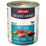 Konzerva Animonda Gran Carno hovězí + losos + špenát 800g