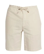 Barbour Jednofarebné ľanové kraťasy Barbour Linen Mix Short - krémovo biele - 30 (S)