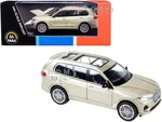 BMW X7 with Sunroof Sunstone Gold Metallic 1/64 Diecast Model Car by Paragon Models