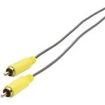 Propojovací audio kabel SpeaKa Professional, cinch zástrčka ⇔ cinch zástrčka, žlutá/šedá, 3 m