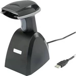 Ruční skener čárových kódů Renkforce iLS6300BQ 1MB USB-Kit iLS6300BQ, Laser, Bluetooth, USB, černá