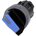 Kloubový spínač Siemens 3SU1032-2BC50-0AA0, otočný přepínač, 1 x 45 °, pískově šedá , modrá, 1 ks