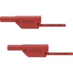 Schützinger VSFK 8500 / 1 / 200 / RT bezpečnostní měřicí kabely [4 mm zástrčka - 4 mm zástrčka] červená, 200.00 cm
