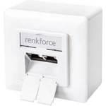 Síťová zásuvka na omítku CAT 6 Renkforce RF-4697900, RF-4697900, čistě bílá