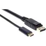 Adaptér USB 2.0 Manhattan [1x USB-C™ zástrčka - 1x zástrčka DisplayPort] černá