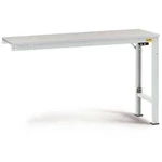 Manuflex LU8016.7035 ESD pracovní stůl univerzální speciální Přístavný stůl s plastové desky, Šxhxv = 1000 x 800 x 728-1028 mm