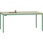 Manuflex LD1903.6011 ESD pracovní stůl UNIDESK s kaučuk deska, rezedově zelená RAL 6011, Šxhxv = 1200 x 800 x 720-730 mm