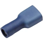 Faston zásuvka Cimco 180242 6.3 mm x 0.8 mm, 180 °, plná izolace, modrá, 1 ks
