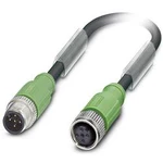Upravený zástrčkový konektor pro senzory - aktory Phoenix Contact SAC-5P-M12MS/ 0,3-PUR/M12FS SH 1500884 zástrčka, rovná, zásuvka, rovná, 30.00 cm, 1 