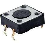 Tlačítko TE Connectivity 1437565-2, 24 V/DC, 0.05 A, černá, 1 ks