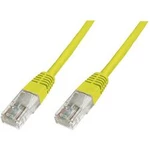 Síťový kabel RJ45 Digitus DK-1511-005/Y, CAT 5e, U/UTP, 0.50 m, žlutá