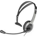 Telefonní headset jack 2,5 mm na kabel, mono Panasonic RP-TCA 430 na uši stříbrná, černá