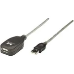 USB 2.0 prodlužovací kabel Manhattan 519779, 5.00 m, transparentní