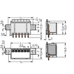 Konektor do DPS WAGO 2091-1405/005-000, 31.50 mm, pólů 5, rozteč 3.50 mm, 200 ks