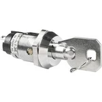 Spínač s klíčem NKK Switches CKL13EFW01, 2x 45 °, 19 mm, 250 V/AC, 3 A, 1x zap/vyp/zap