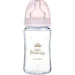 Canpol babies Royal Baby kojenecká láhev 3m+ Pink 240 ml