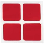 Samolepicí kousky Toolcraft 5310LT30RC, 30 mm x 30 mm, 8 ks, transparentní