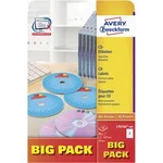Avery-Zweckform L7676A-40P šítek na CD/DVD Ø 117 mm, papír, bílá, 80 ks, permanentní , inkoust, laser