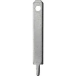 Faston zástrčka Vogt Verbindungstechnik 3780l.68 2.8 mm x 0.8 mm, 180 °, bez izolace, kov, 100 ks