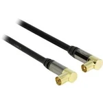 Antény, SAT kabel Delock 88781, 85 dB, pozlacené kontakty, 1.00 m, černá