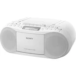 CD-rádio Sony CFD-S70W, AUX, CD, kazeta, bílá