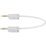 Stäubli LK205 měřicí kabel [lamelová zástrčka 2 mm - lamelová zástrčka 2 mm] bílá, 45.00 cm