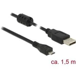 Kabel Delock DELOCK Kabel USB 2.0 Typ-A>Micro-B 1,5 m 84902, 1.50 m, černá
