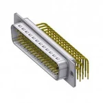 D-SUB zástrčka Deltron Connectors 90 °, pólů 50, pájené, piny, 1 ks