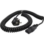 Síťový kabel s IEC zásuvkou HAWA R6503, 3.00 m, černá