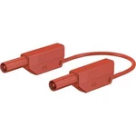 Stäubli SLK425-E/N bezpečnostní měřicí kabely [lamelová zástrčka 4 mm - lamelová zástrčka 4 mm] červená, 1.50 m