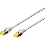 Síťový kabel RJ45 Digitus DK-1644-A-100, CAT 6A, S/FTP, 10.00 m, šedá