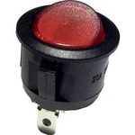 Kolébkový spínač s aretací TRU COMPONENTS R13-112B B/R LED 12V, 12 V/AC, 10 A, 1x vyp/zap, N/A, 1 ks