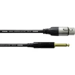 Audio kabel cordial CCM 7.5 FP, 7,5 m, XLR (3-pin), 6,35 mm, černý černá