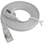 Síťový kabel RJ45 Slim Wirewin PKW-STP-SLIM-KAT6 0.5, CAT 6, U/FTP, 0.50 m, šedá