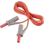 VOLTCRAFT MSB-501 bezpečnostní měřicí kabely [lamelová zástrčka 4 mm - lamelová zástrčka 4 mm] červená, 1.50 m