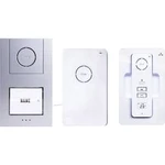 DECT , bezdrátový domovní telefon m-e modern-electronics AC-210 41054, bílá, stříbrná