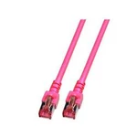 Síťový kabel RJ45 EFB Elektronik K5519.0,5, CAT 6, S/FTP, 0.50 m, purpurová