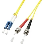 Optické vlákno kabel LINDY 47460 [1x zástrčka LC - 1x ST zástrčka], 1.00 m, žlutá