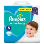 Pampers Active Baby GP 6 EXTRALARGE 56KS