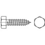 TOOLCRAFT 1068012  šesťhranná skrutka do plechu 6.3 mm 22 mm vonkajší šesťhran DIN 7976   nerezová ocel A2 500 ks