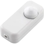 TRU COMPONENTS TC-6647544 stmievač na šnúru  biela   Spínací výkon (min.) 25 W Spínací výkon (max.) 150 W 1 ks