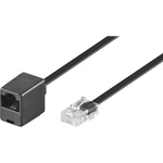Basetech ISDN predlžovací kábel [1x RJ45 zástrčka 8p4c - 1x RJ45 zásvuka 8p8c] 10.00 m čierna